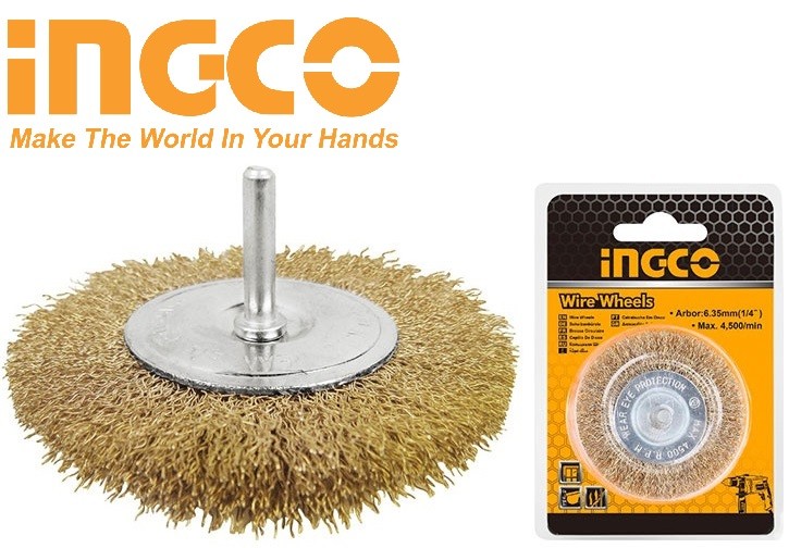 Chén cước có cán 75mm 3inch Wire Wheels Ingco WB40751 - WB40751, cam kết hàng đúng mô tả, chất lượng đảm bảo, inbox shop để được tư vấn thêm