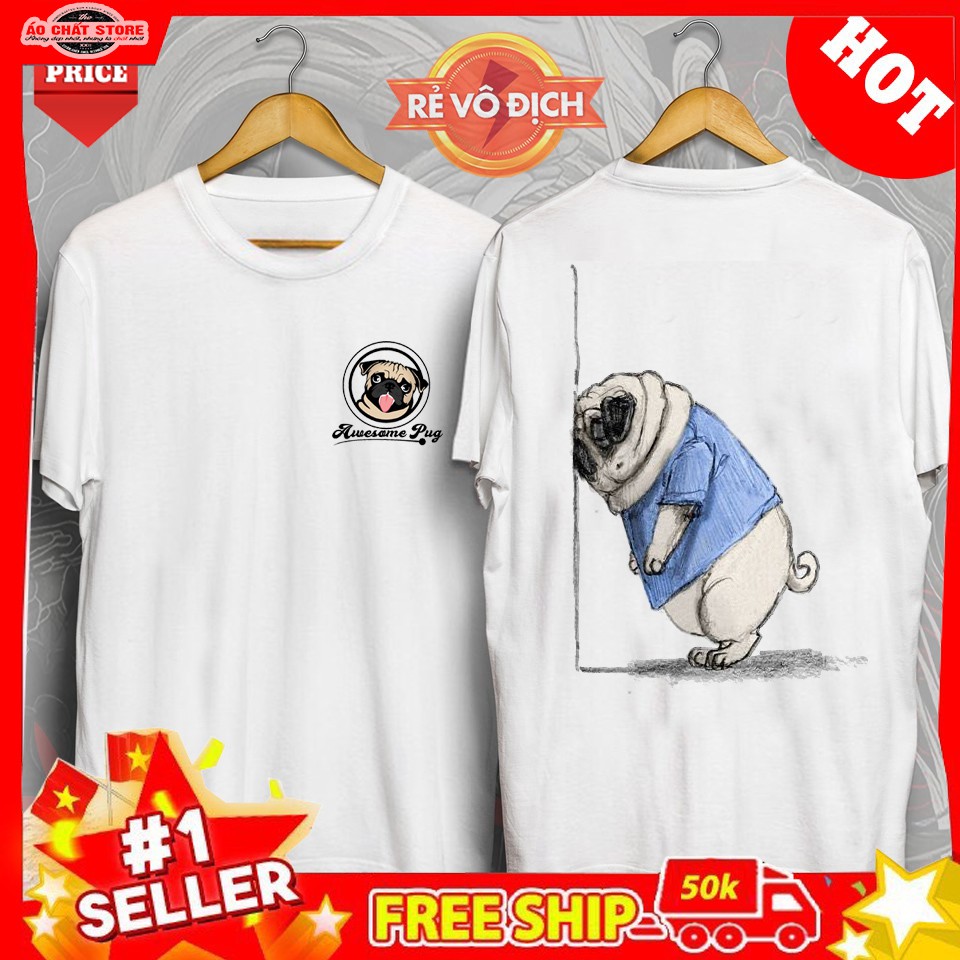 [HCM][SIÊU ĐẸP] 3 MẪU ÁO THUN CÚN MẶT XỆ SIÊU ĐỘC | PUG DOG CUTE TSHIRT