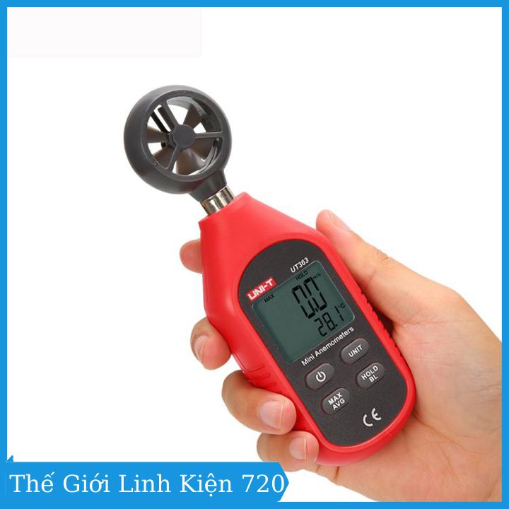 Máy đo vận tốc gió UNI-T UT363 máy đo tốc độ gió cầm tay máy kiểm tra nhiệt độ vận tốc không khí độ chính xác cao