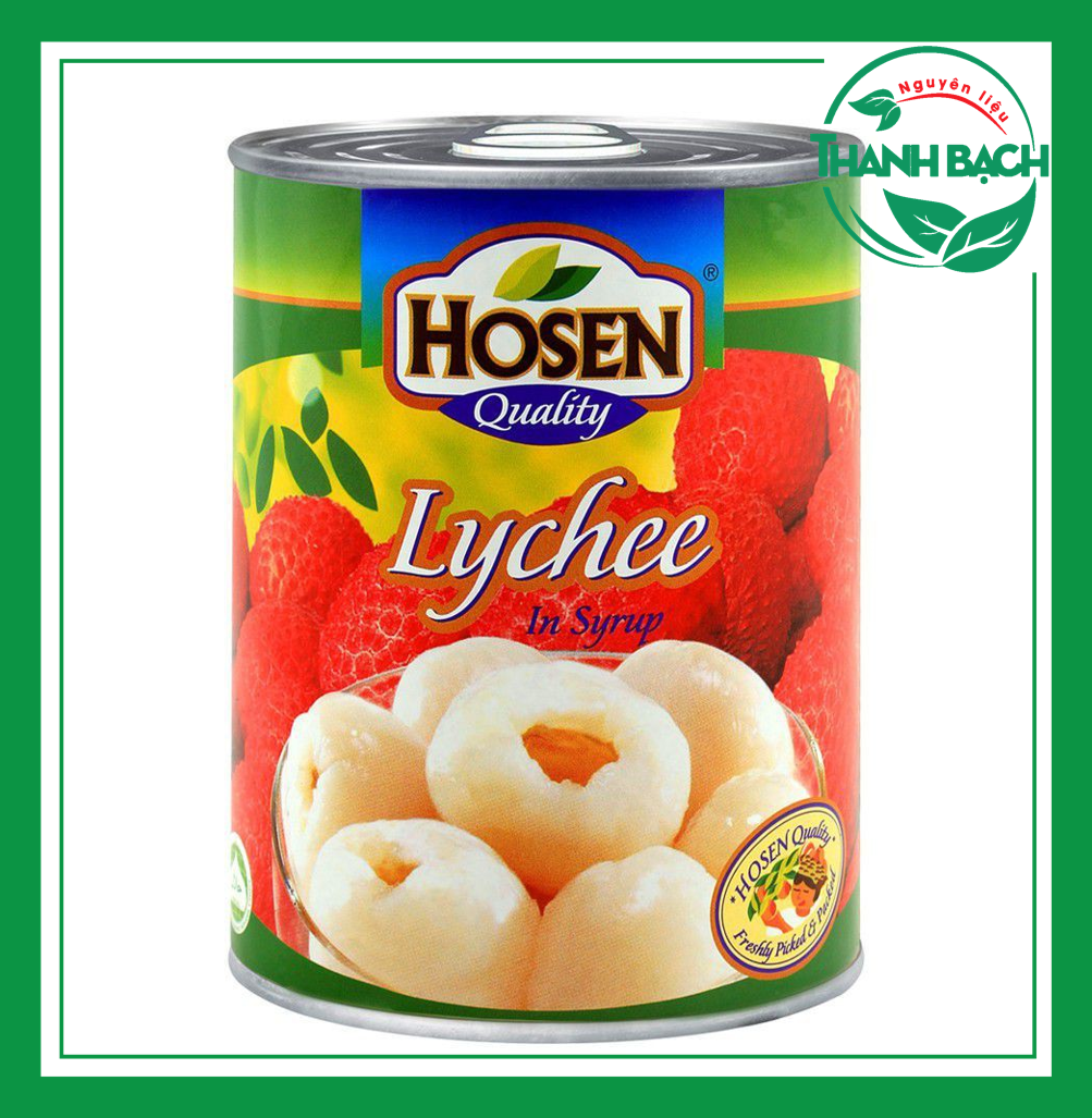 Vải Thiều Ngâm Hosen Lon 565g