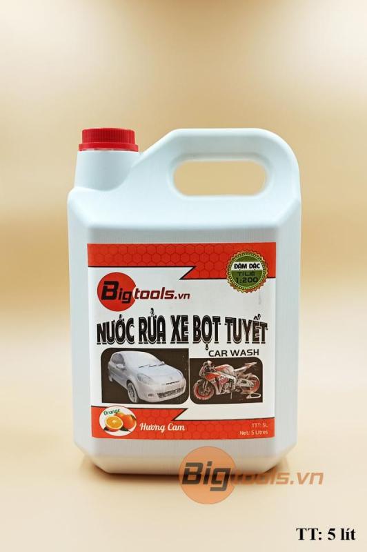 Dung dịch rửa xe bọt tuyết Bigtools 5 lít