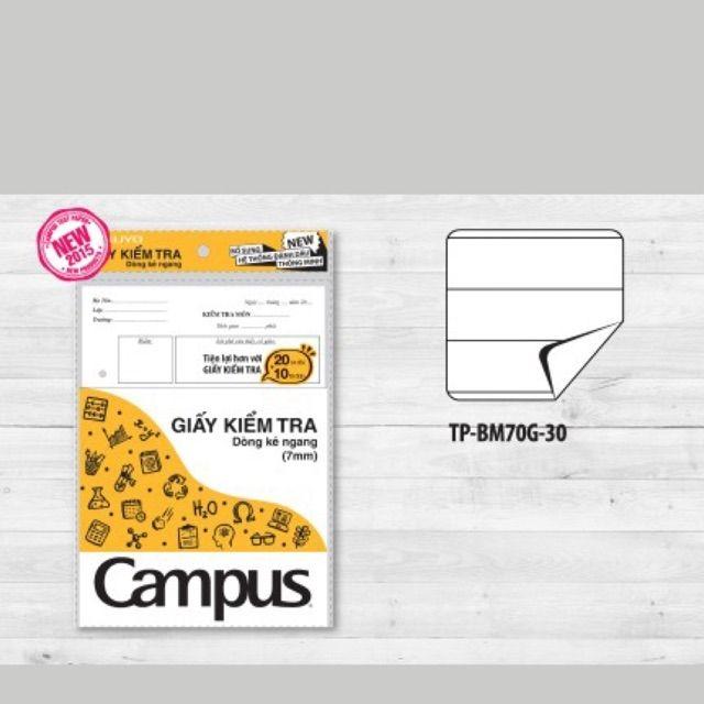 Giấy kiểm tra kẻ ngang không chấm Campus tờ đơn, đôi