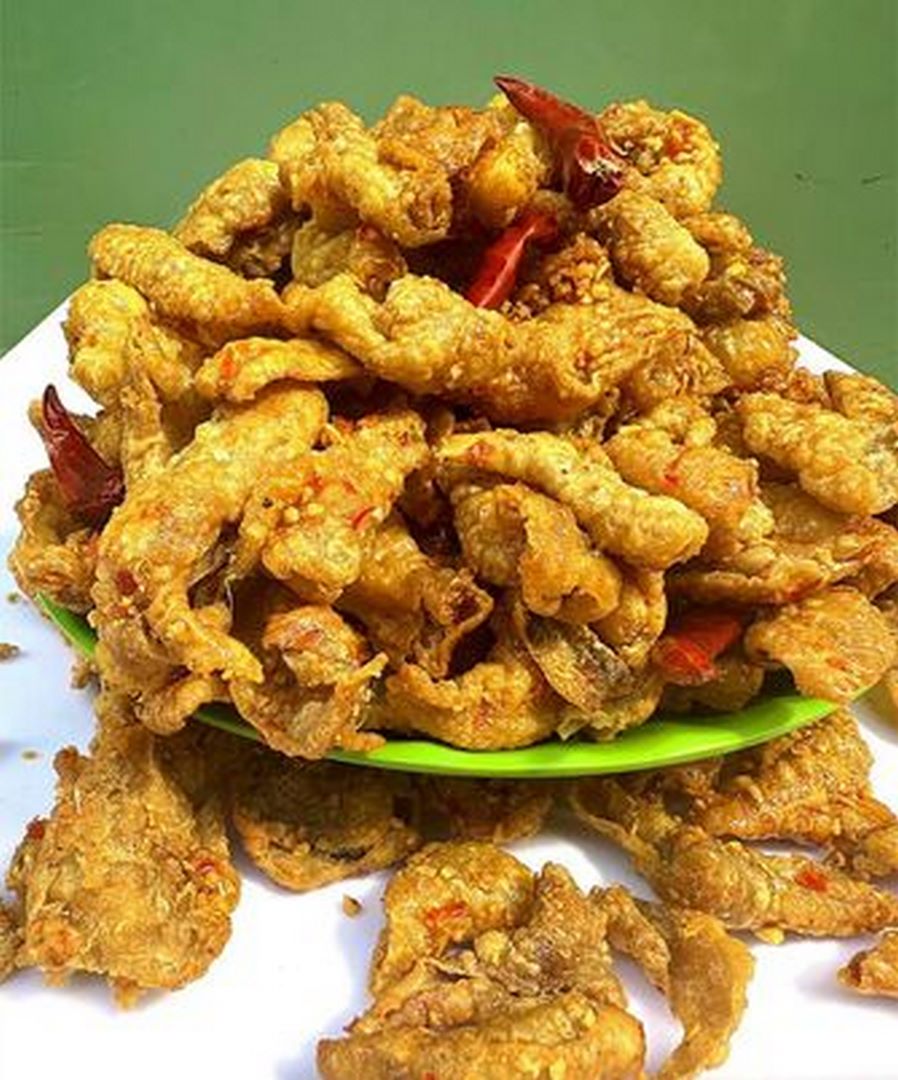 Da gà sấy bơ tỏi - siêu ngon 100g