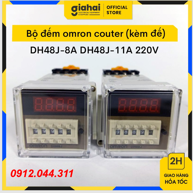 Bộ đếm omron couter dh48j-8a dh48j-11a 220v hàng loại tốt tbd32