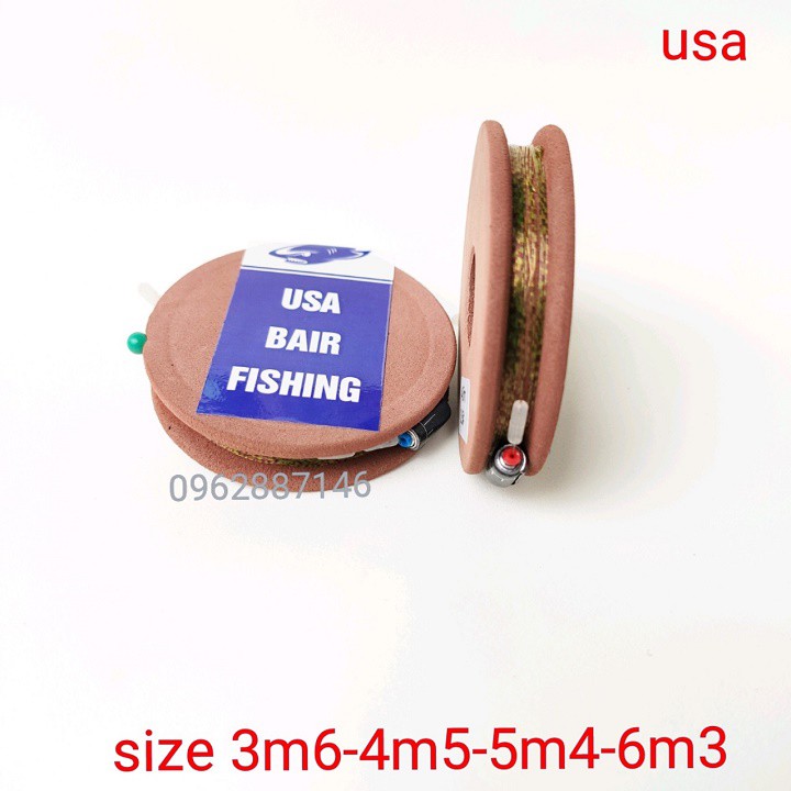 Cước câu cá cước trục cước thẻo 3d usa buộc sẵn