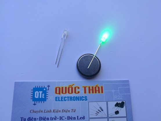 Combo 10 led siêu sáng đục xanh lá 3mm
