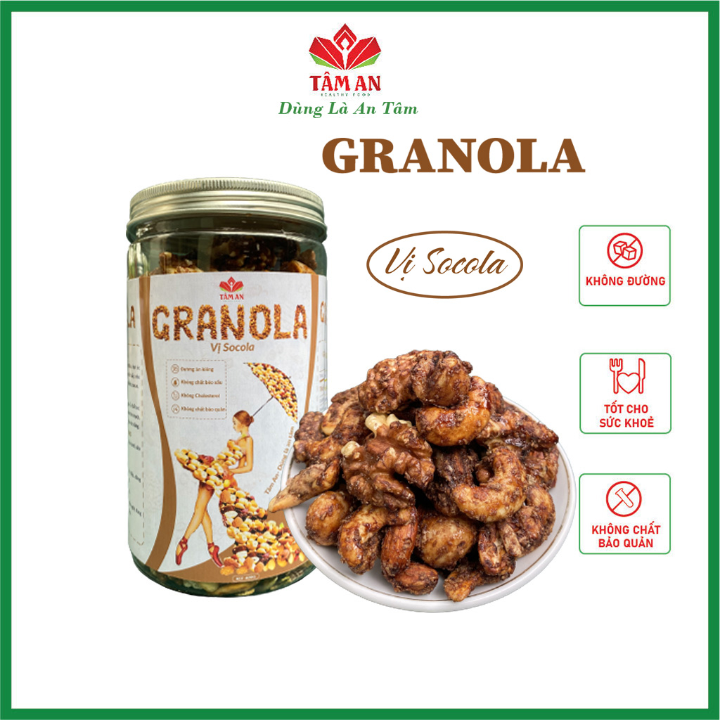 Granola siêu hạt không đường healthy lành mạnh