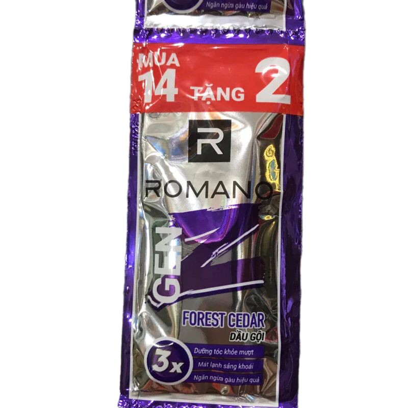 Dây Dầu gội Romano Gen Z dây 16 gói (gói 5g)