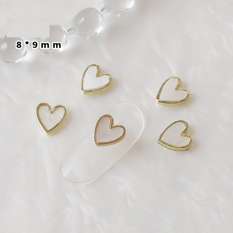 Charm Trái Tim Xà Cừ Tinh Tế HÀN QUỐC | Trang Trí Móng 5L