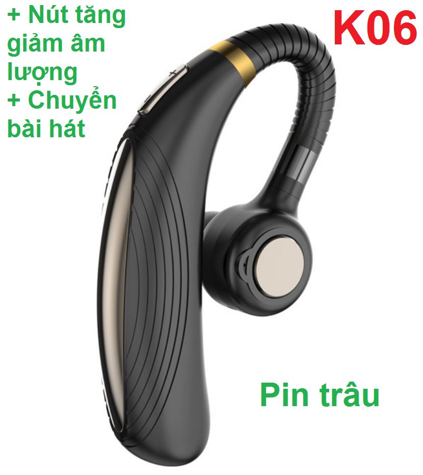 [HCM]Tai phone bluetooth K06 cao cấp - Siêu pin 300mAh (Hàng nhập)
