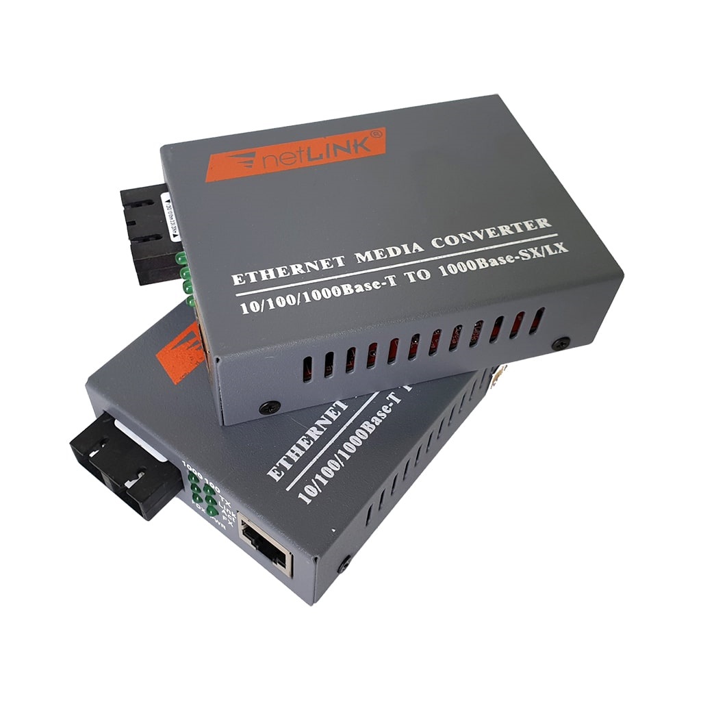 Converter Quang 1000MB (1GB) Netlink, Single Mode 20km HTB-GS-03