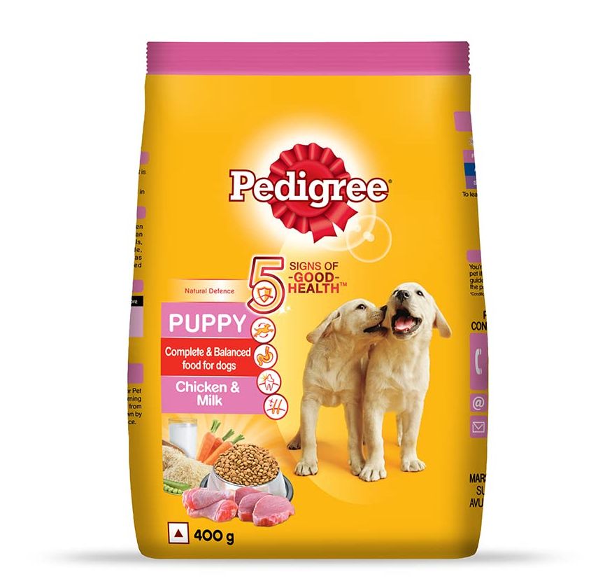 Thức ăn hạt cho Chó con Pedigree gói 400gr - Vị Gà Và Sữa - [Nông Trại Thú Cưng]