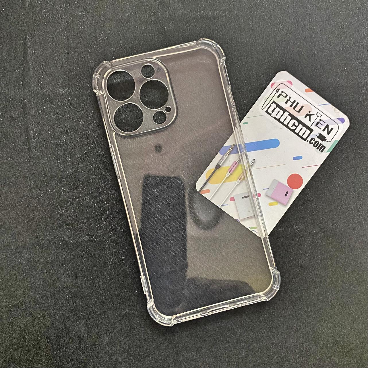 Ốp lưng iPhone 13 Pro dẻo Trong suốt Chống sốc