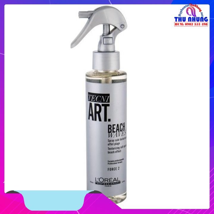 Xịt tạo kiểu sóng lơi Loreal Tecni.art Beach Waves Salt Spray Beach Effect 150ml
