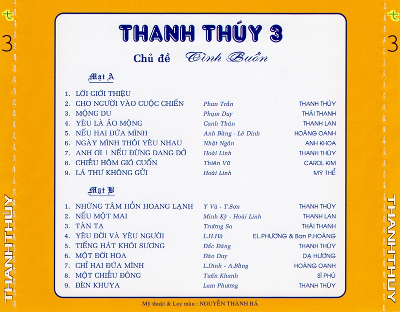 Thanh Thúy 3 - Tình Buồn