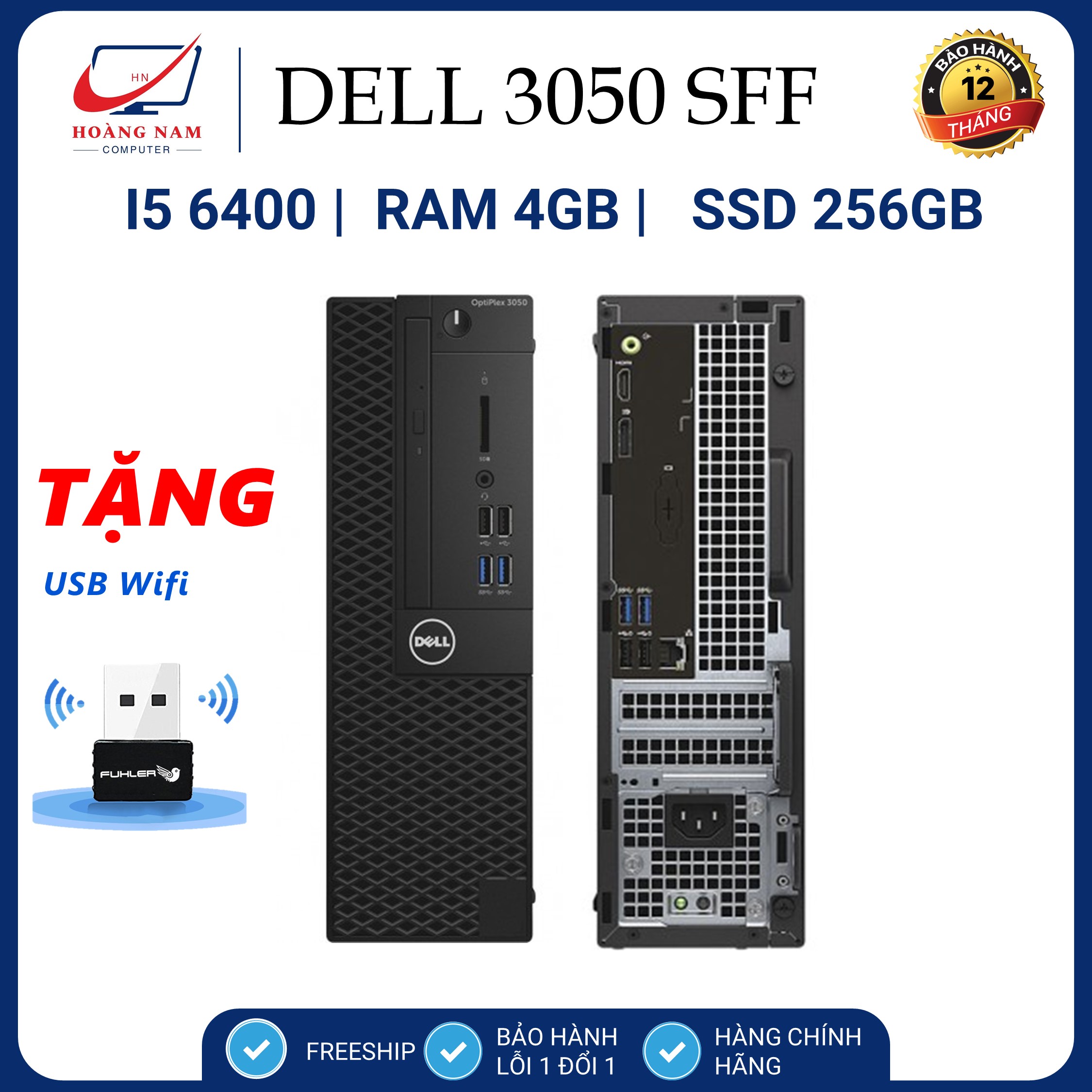 Bảng giá Case Máy Tính Đồng Bộ Để Bàn Giá Rẻ, Thùng Máy CPU Dell Optiplex  3050 SFF Core i5 6400/Ram 4G/SSD 256GB - Bảo Hành 12 Tháng Phong Vũ