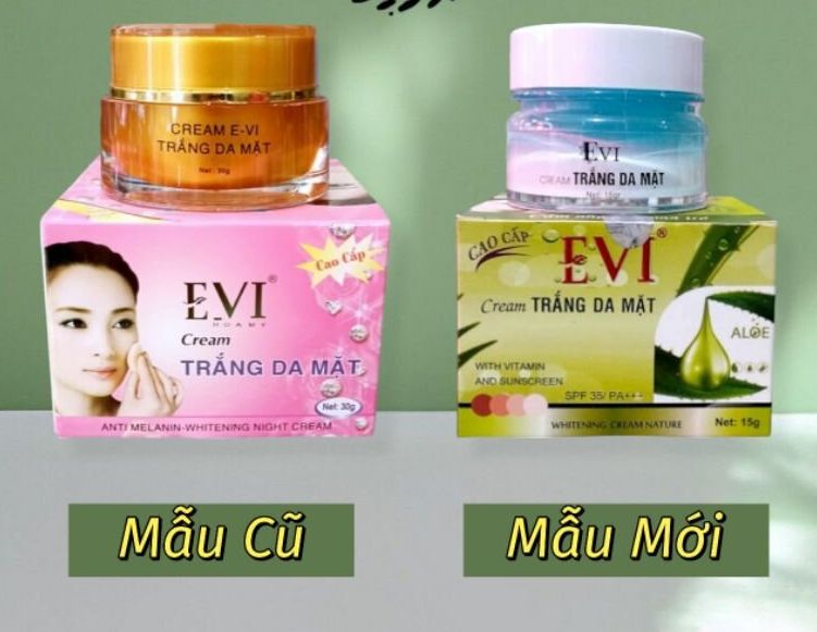 Kem Evi Trắng Da Mặt 30g mẫu mới 15g