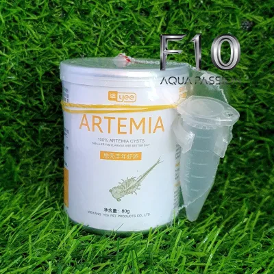 Artemia Sấy Khô lon 150ml (80g) + ống atermia nhỏ giọt - Full Ống + Hộp