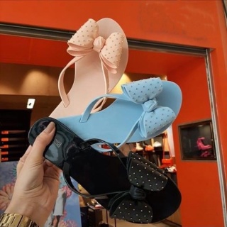 2021 New Melissa slippers bowknot women s shoes flip thumbnail