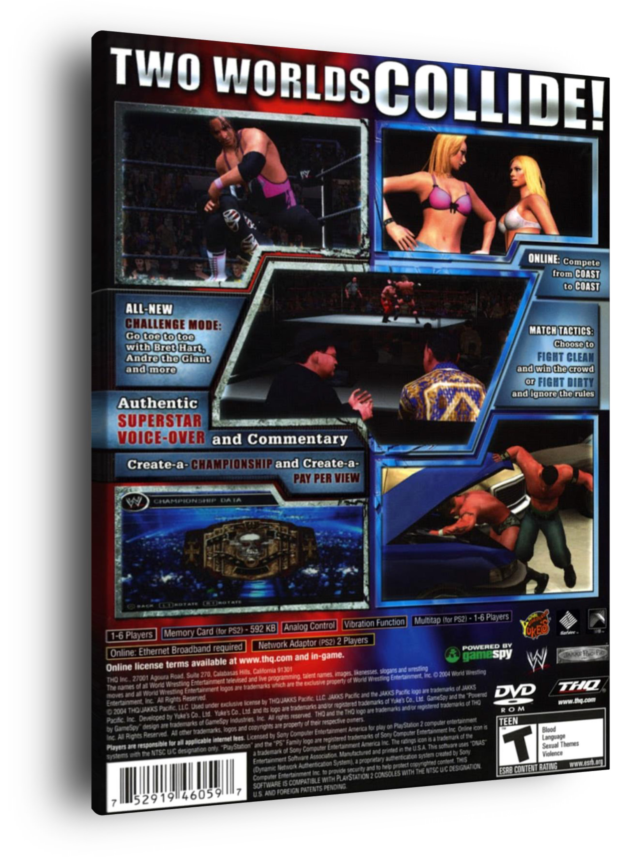 Đĩa game PS2, WWE SmackDown vs. Raw 2008. cho PS2