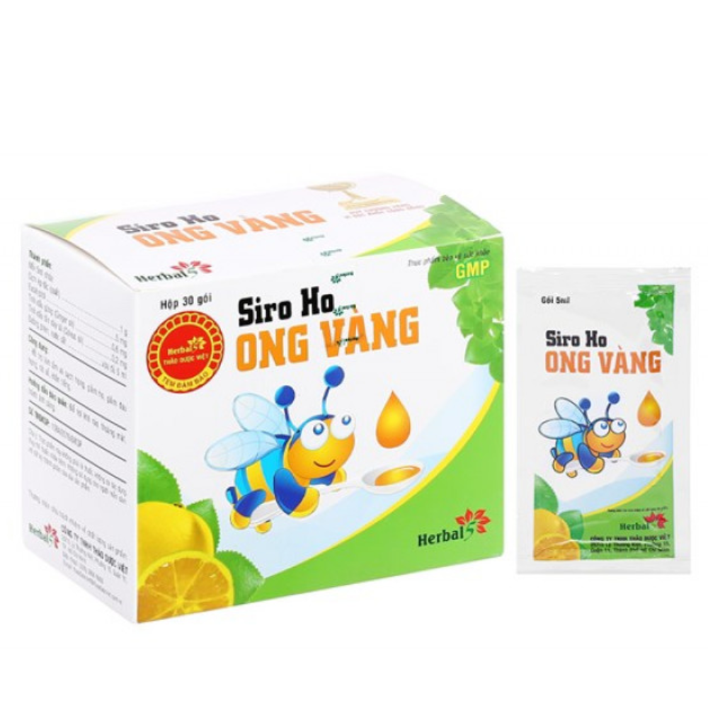Siro ho ong vàng giảm ho, viêm họng, hết khò khè