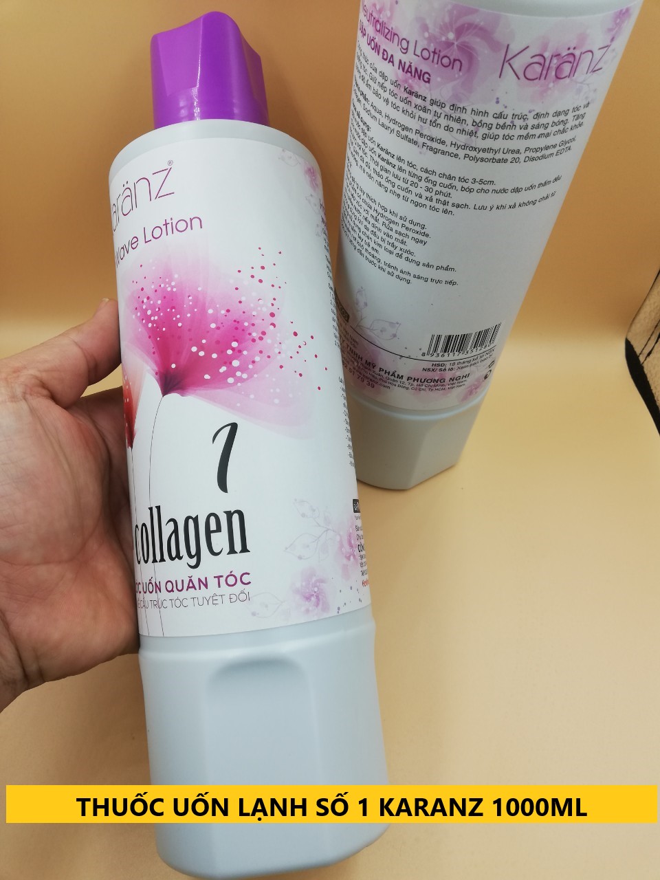 Uốn lạnh siêu quăn Karanz collagen 1000ml