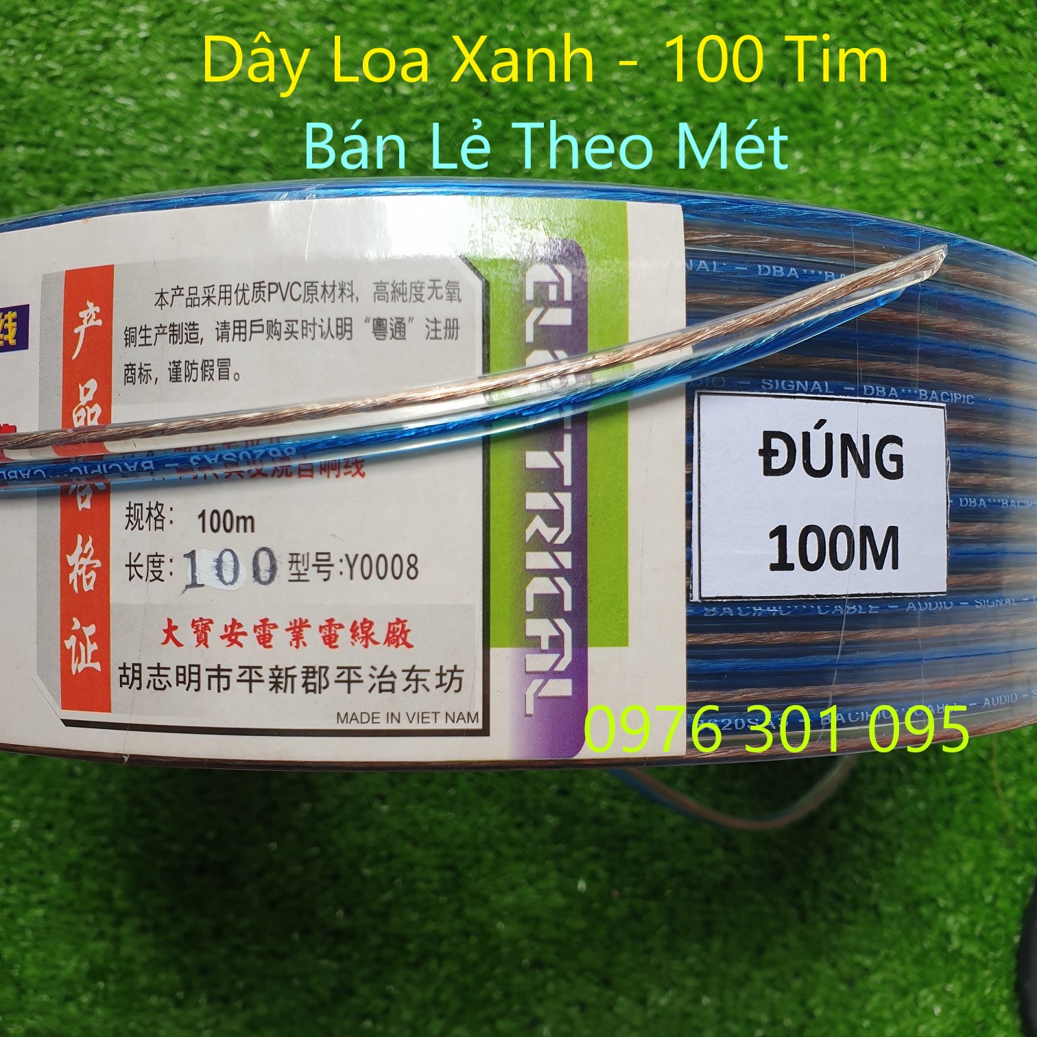 Dây loa xanh 100 tim / 200 tim / 300 tim / 400 tim / 500 tim