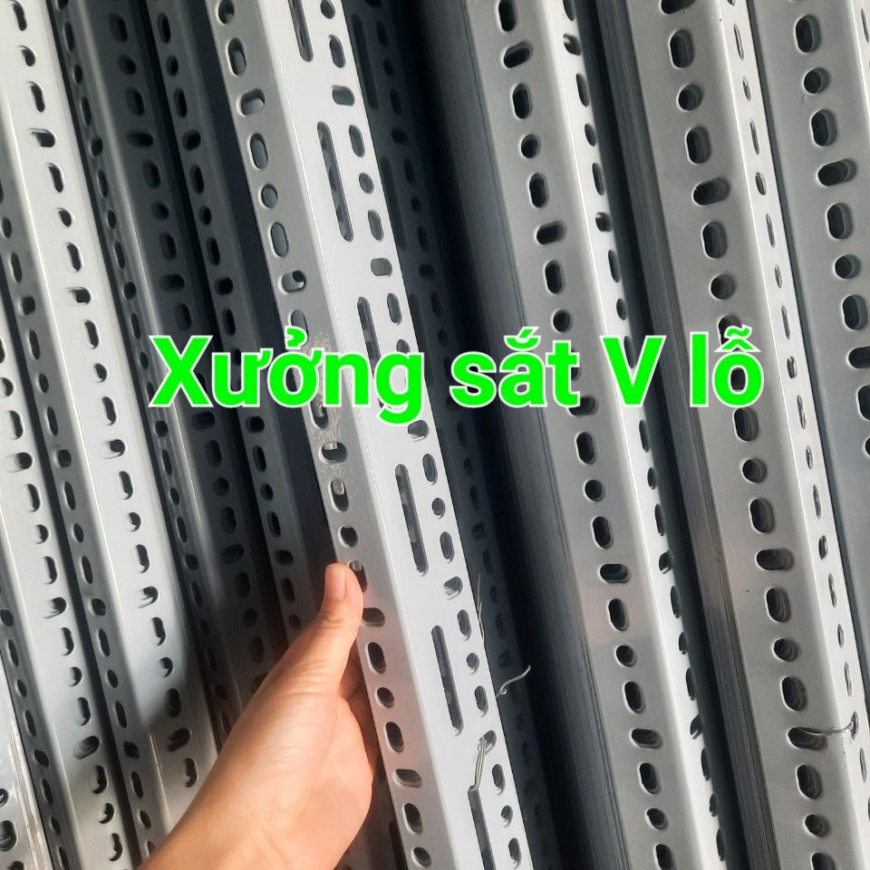 sắt v lỗ v4 ( dài 80cm).sắt kệ v lỗ.sắt v lỗ