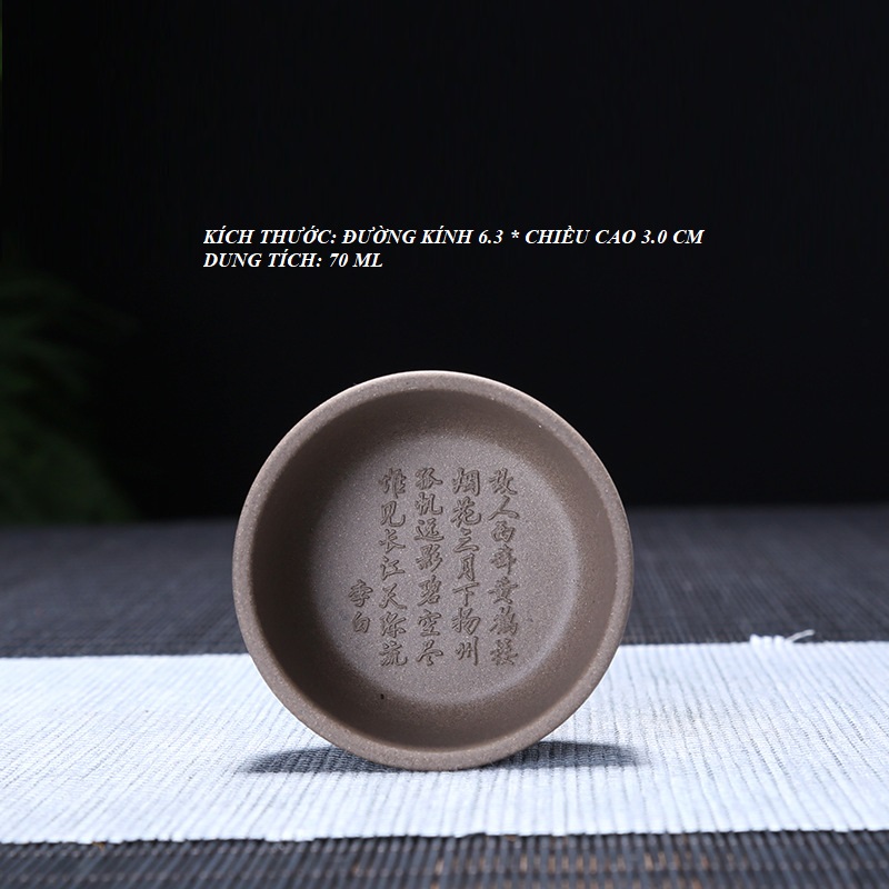 Chén tử sa nghi hưng 70 ml