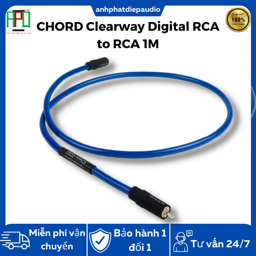 Dây tín hiệu coaxial CHORD Clearway Digital RCA to RCA 1M