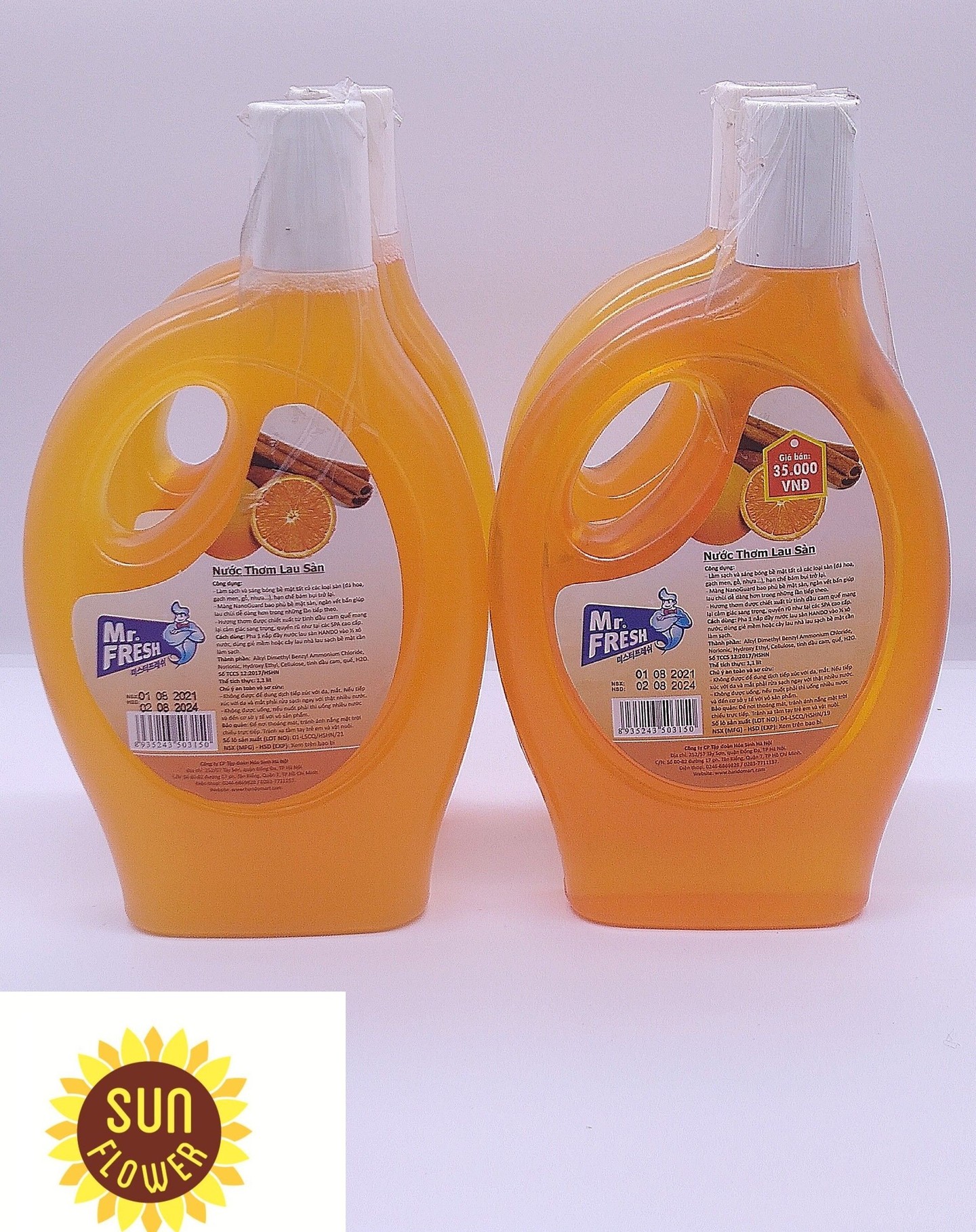 Nước thơm lau sàn Mr.Fresh 1.1L ( Hương Cam Quế )