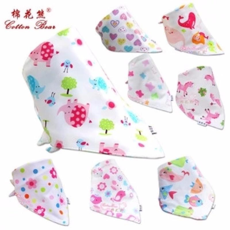 Combo 10 khăn yếm tam giác quàng cổ giữ ấm cho bé