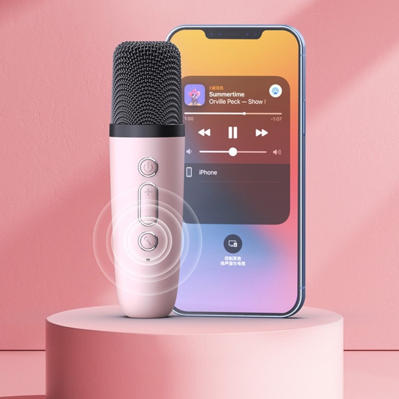 Bộ Loa Bluetooth kèm Micro không dây Karaoke Mini K1 (giao màu ngẫu nhiên)