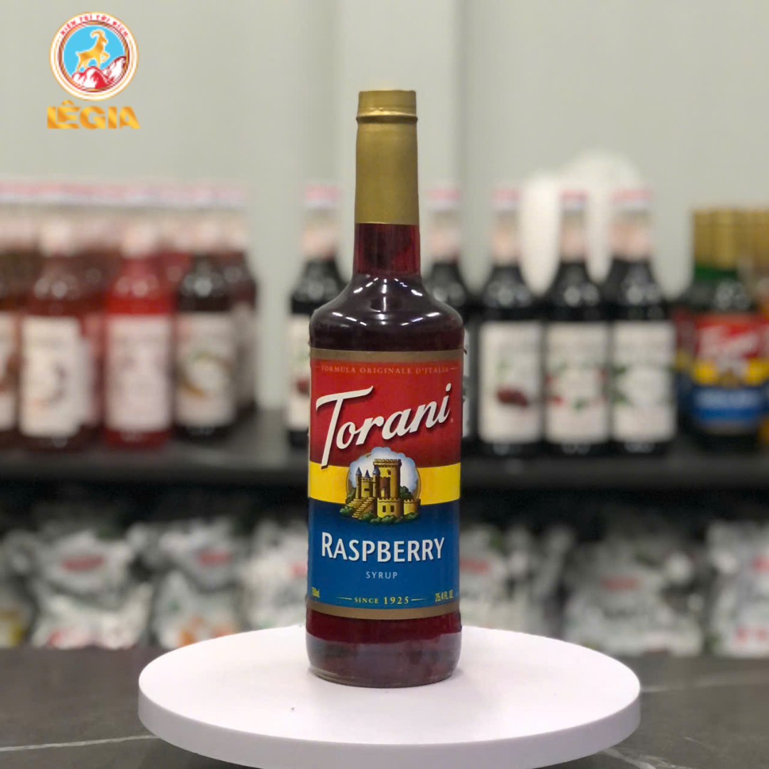 SIRUP TORANI PHÚC BỒN TỬ ĐỎ 750ML - TORANI RED RASPBERRY SYRUP