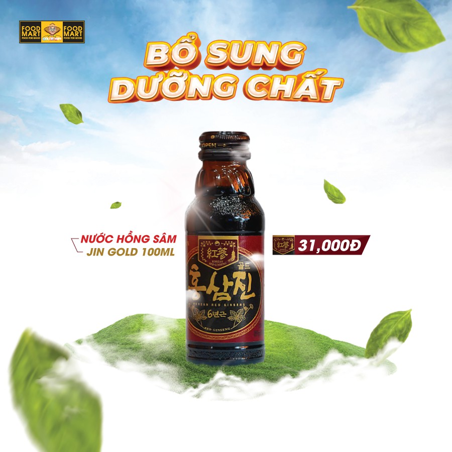 [DATE 19/08/24]Nước Hồng Sâm Jin Gold 100ml