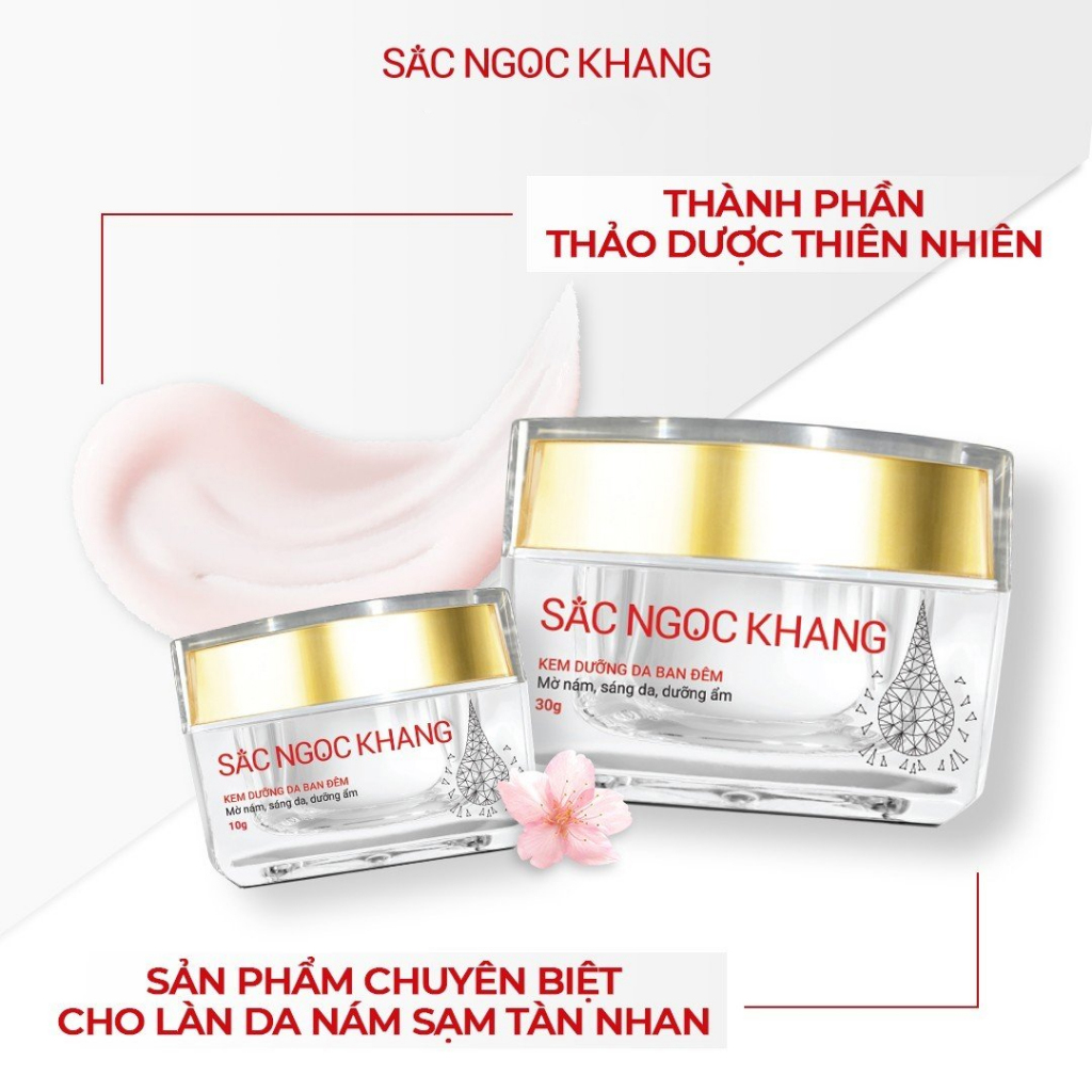 Kem Dưỡng Da Ban Đêm Sắc Ngọc Khang (10g, 30g)