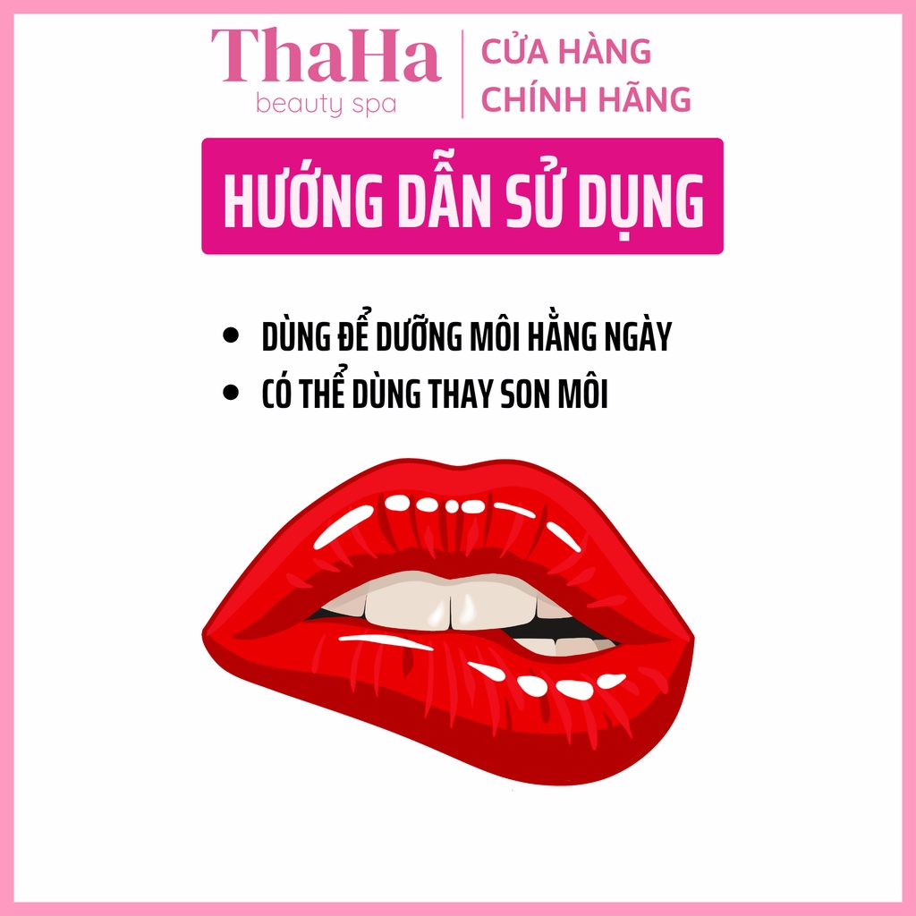 Dưỡng môi collagen 2 màu SEWI có gương soi và cọ, kích màu môi sau phun xăm, dưỡng môi loang, môi khô