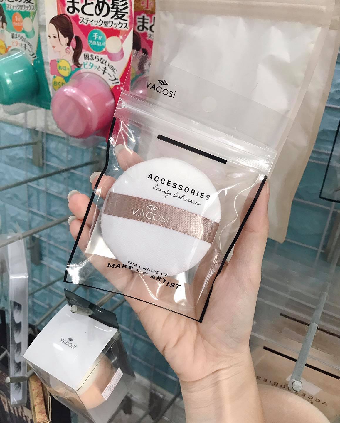 BÔNG PHẤN COTTON KHÔ TRÒN LỚN VACOSI BP20