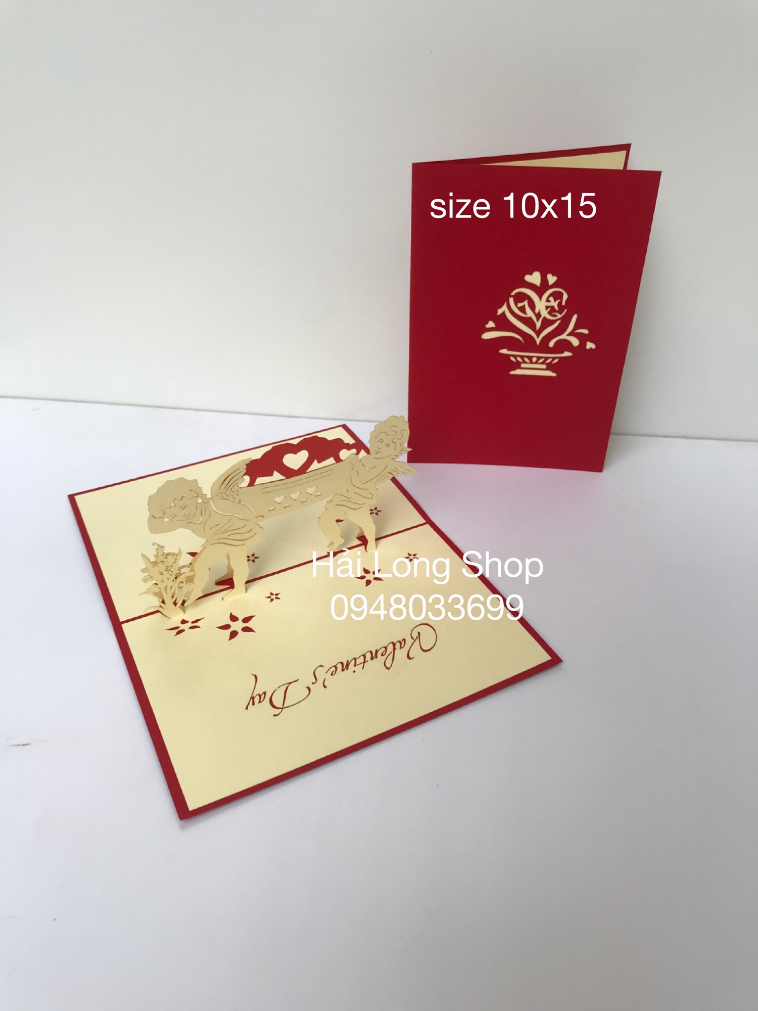 Thiên Thần 8 - Valentine - Love - Thiệp 3D