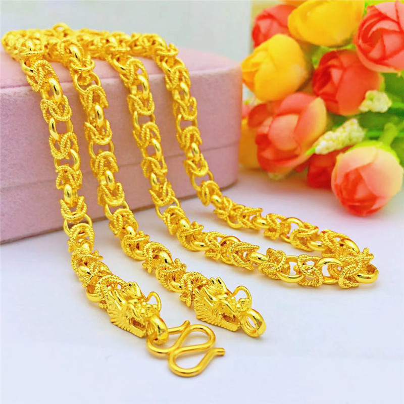 Dây chuyền nam rồng mạ 24K - S115