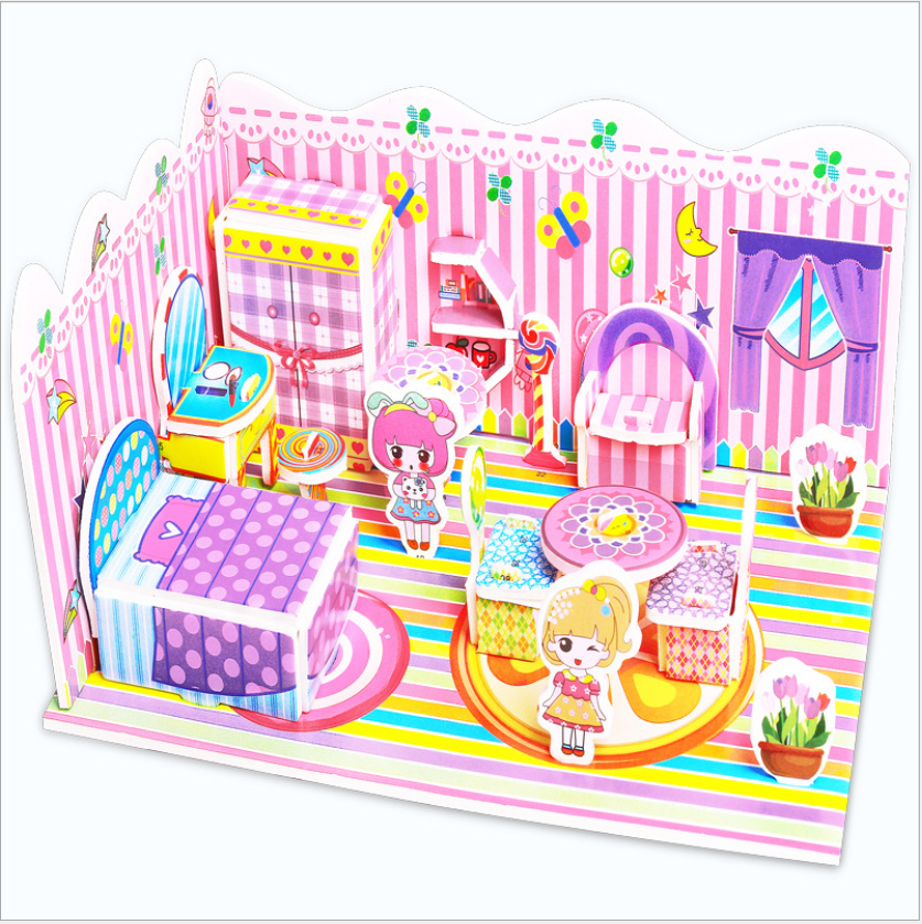 [HCM]Mô hình xếp hình 3D. Mô hình bằng giấy. Mô hình 3D. My little boss