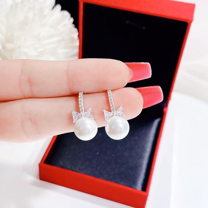 Bông tai trai, bông tai bạc gắn đá, bông tai mẫu mới, bông tai bạc nữ, bông tai bạc mẫu mới1