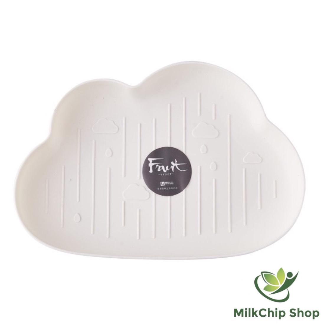 Khay ăn dặm cho bé bằng nhựa hình đám mây ngộ nghĩnh, tiện dụng chống rơi vỡ