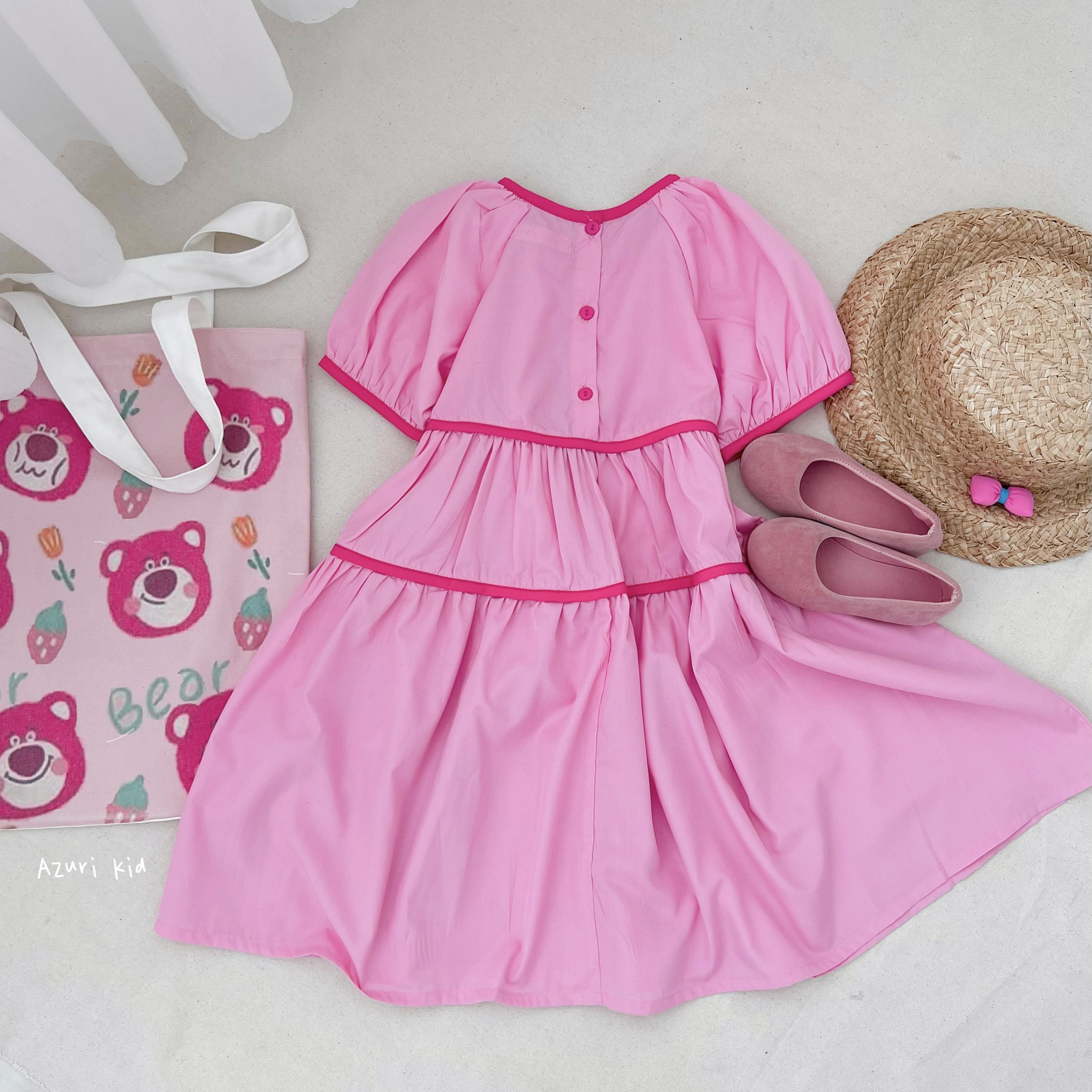 [NEW ARRIVAL] ĐẦM BÉ GÁI  BABYDOLL GẤU DÂU