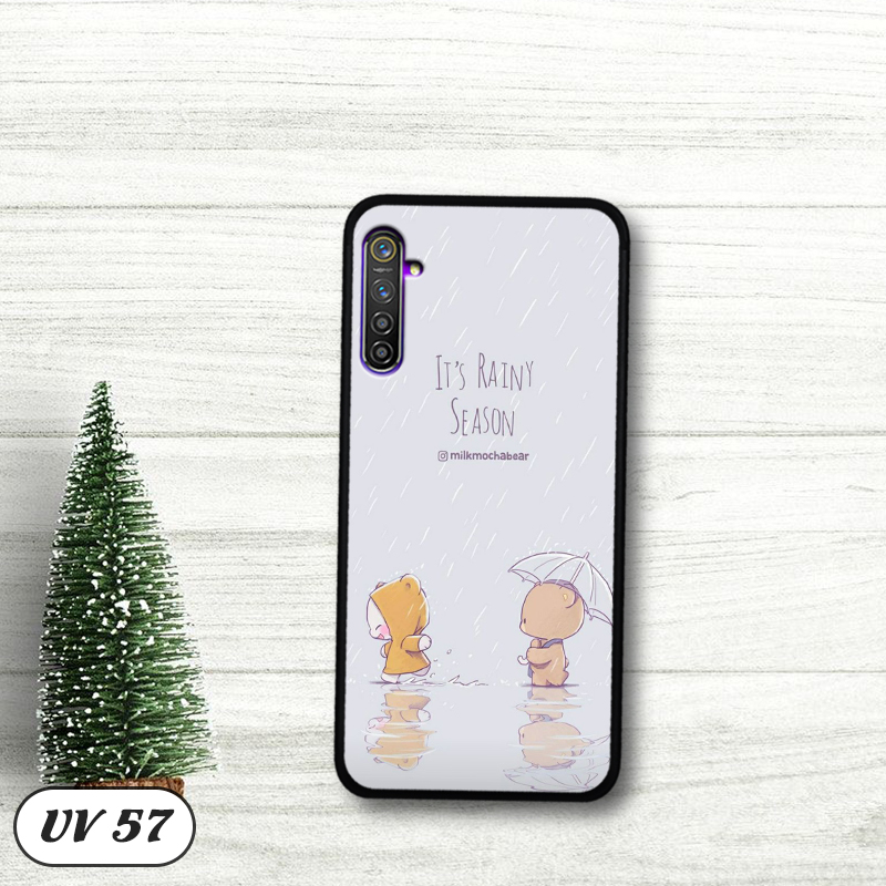 Ốp điện thoại realme q - lưng nhám viền dẻo