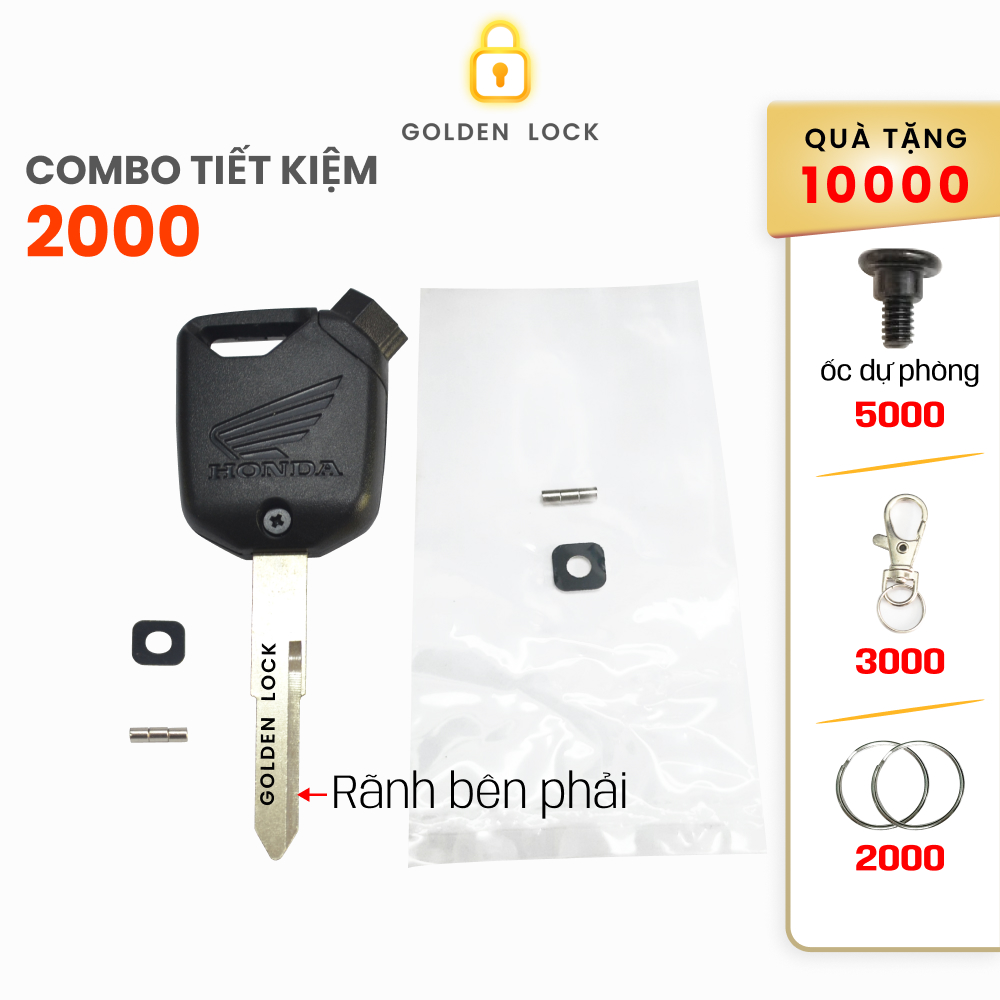 Vỏ remote phôi chìa khóa xe AB, SH việt, SH Mode + bộ từ dự phòng