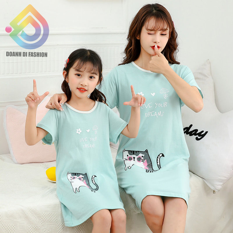 Váy Cho Bé và Mẹ, Váy Ngủ, Đầm Suông