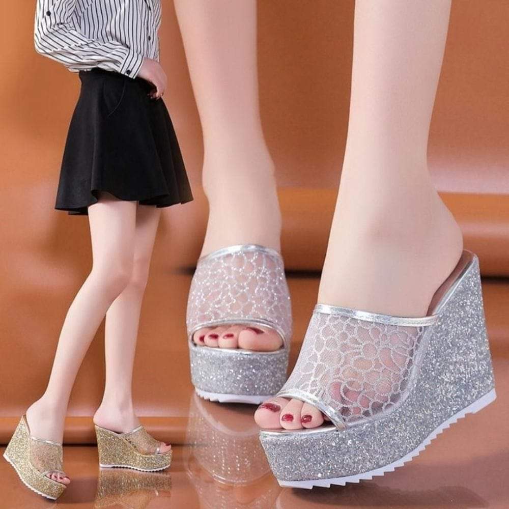 Dép đế xuồng ren 10f