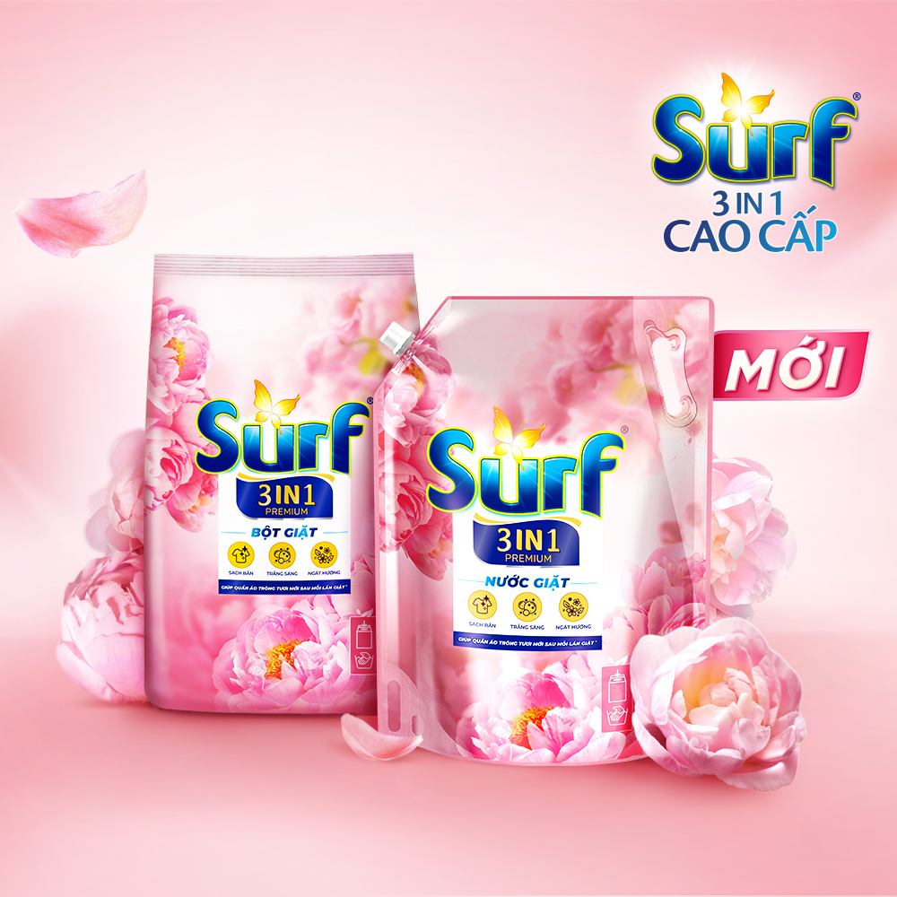 Túi Nước Giặt Cao Cấp Surf 3in1 - 3.5kg