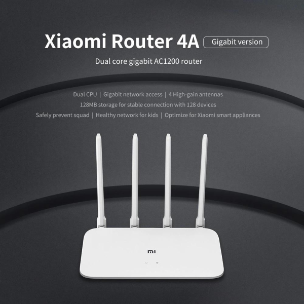 Router Wifi Xiaomi gen 4C / Xiaomi Router 4A Kép AC1200 Độ Lợi Cao 4 Ăng Ten Wifi Repeater Mạng Mở Rộng cho các Nhà Văn Phòng -  4 Anten